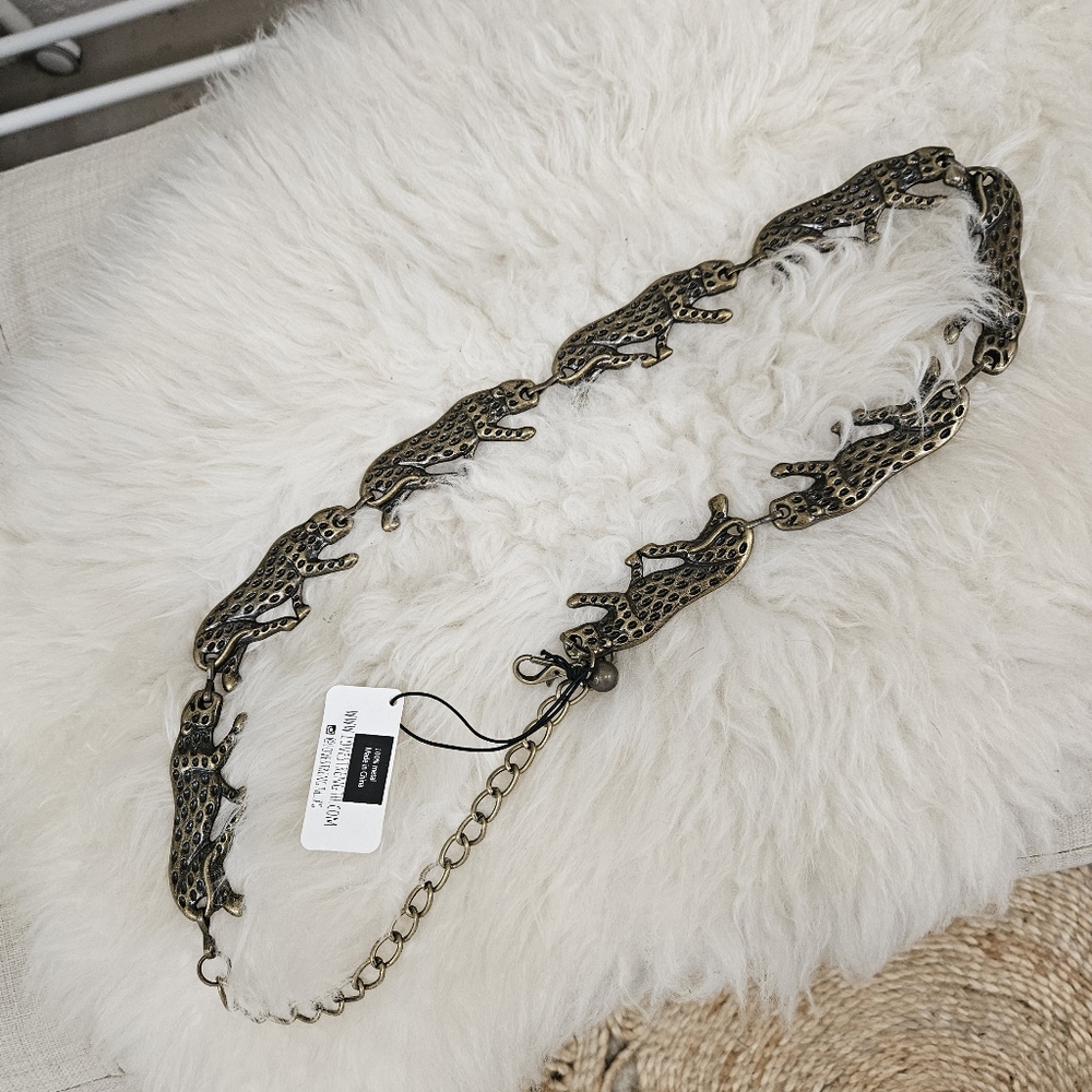 Leopard Chain Belt
